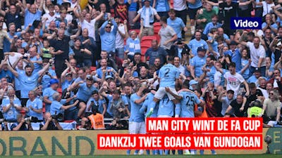 Manchester City wint de FA Cup dankzij 2 goals van Gundogan