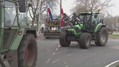 Boerenprotest onderweg naar binnenstad Zwolle