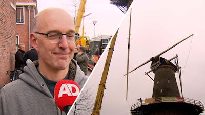 De Delftse molen krijgt na een jaar haar wieken weer terug