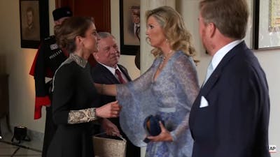 Nederlands koningspaar bij huwelijk kroonprins Jordanië