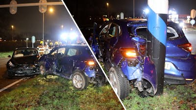 Twee auto's total loss na botsing op Wijchenseweg Nijmegen
