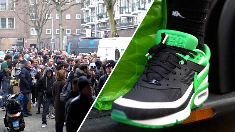 Politieagent Missionaris enkel en alleen Uren in de rij voor Rotterdamse Nike-sneaker: 'Voel me als Assepoester die  haar muiltje heeft gevonden' | Rotterdam | AD.nl