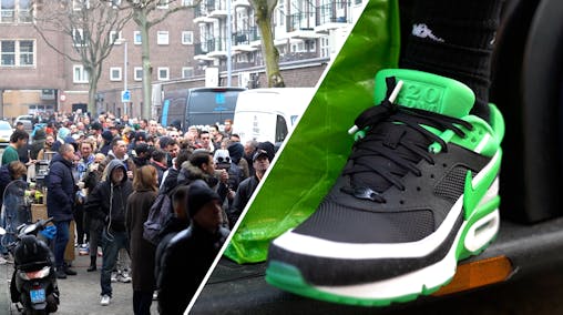 progressief ze Grap Uren in de rij voor Rotterdam sneakers