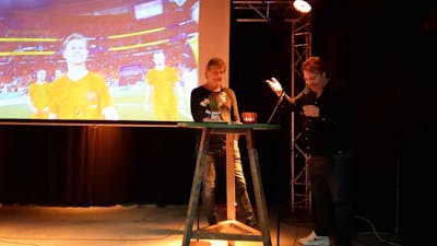 Met Kieft en Evenblij WK kijken in club De Hip in Deventer