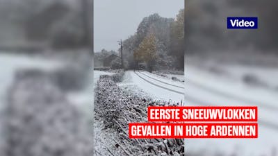 Eerste sneeuwvlokken gevallen in Hoge Ardennen