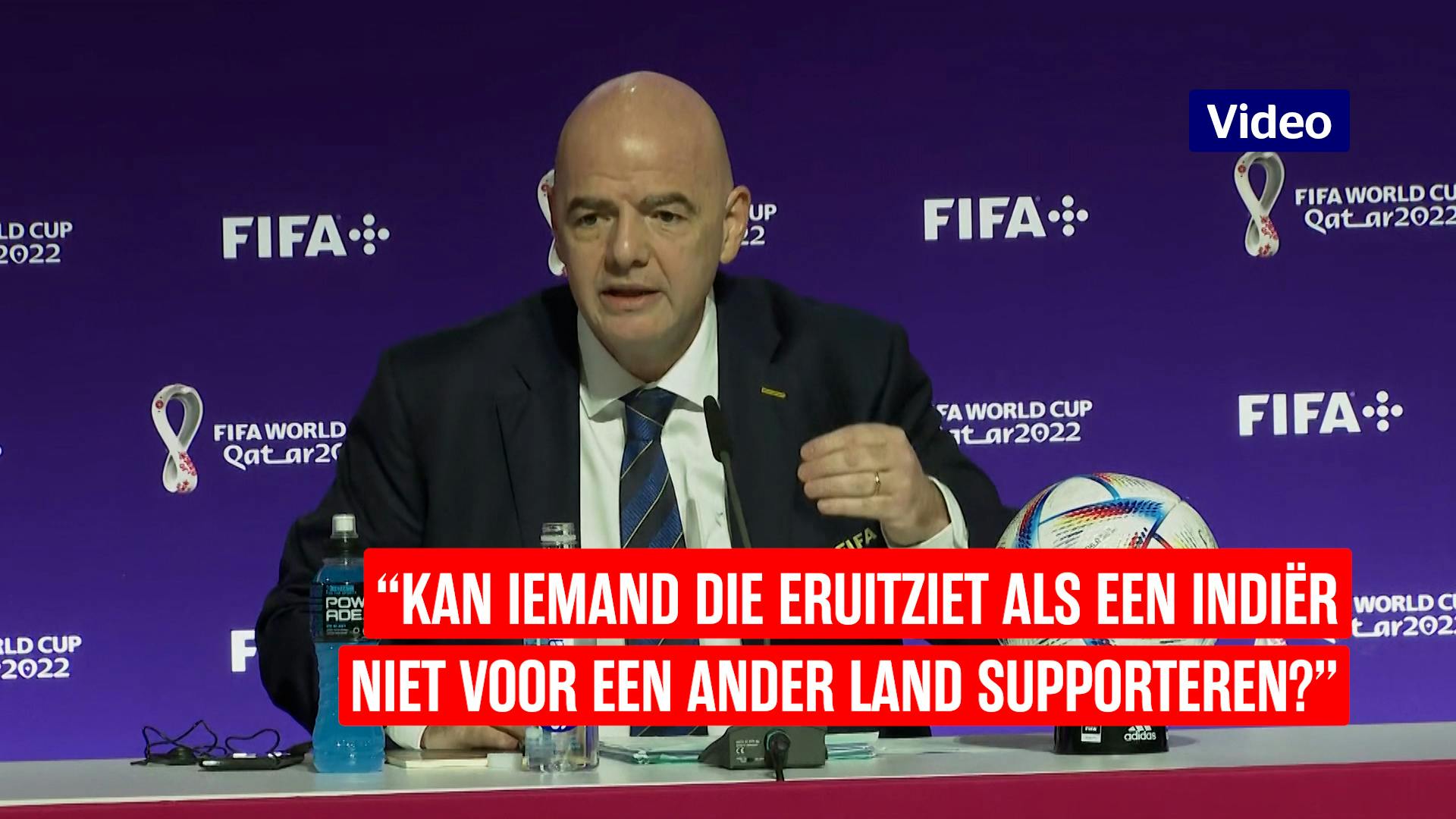 Infantino Noemt Kritiek Op 'fake Fans' Puur Racisme