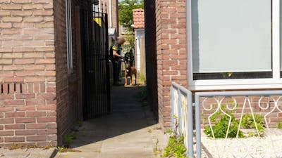 Agenten speuren met hond naar inbreker in Helmond