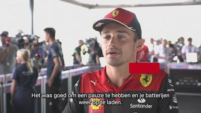 Leclerc en Verstappen blikken vooruit op GP van België