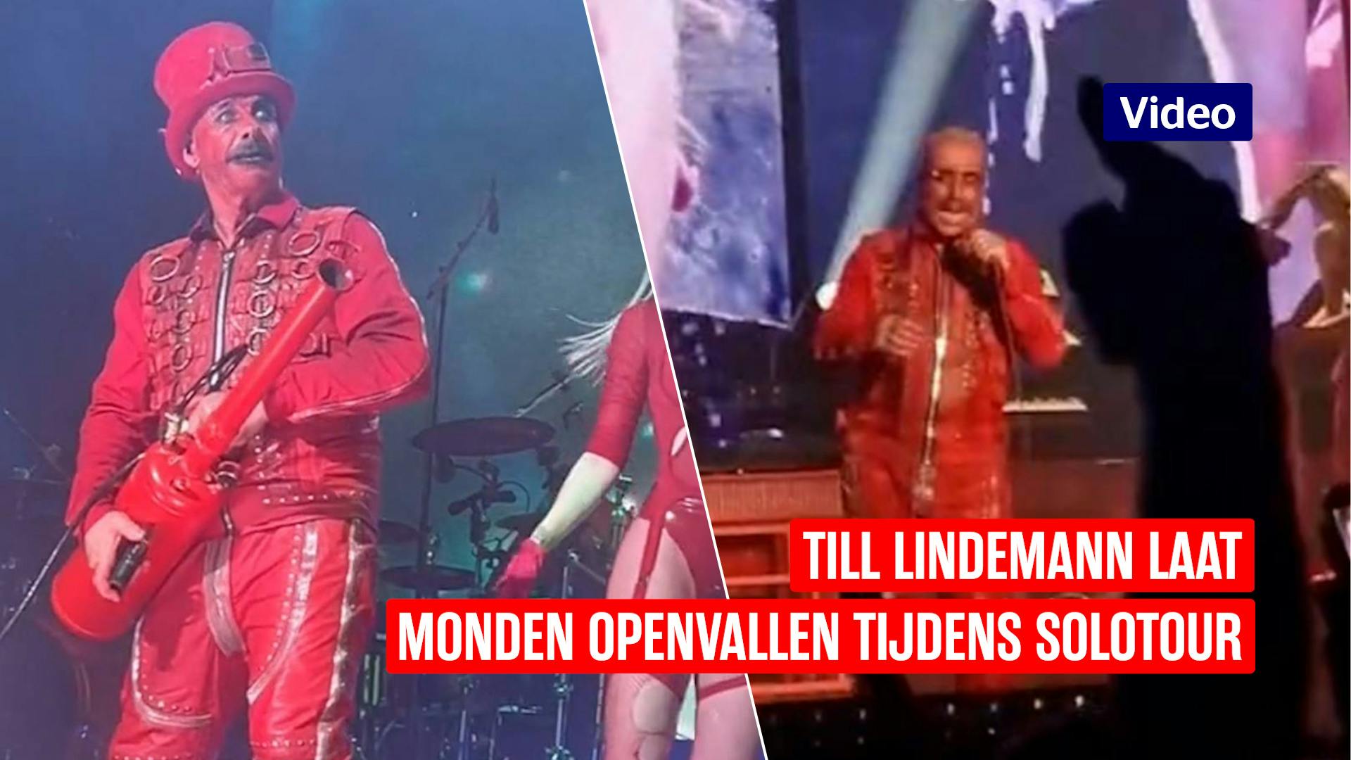 Till Lindemann laat monden opvallen tijdens solotour