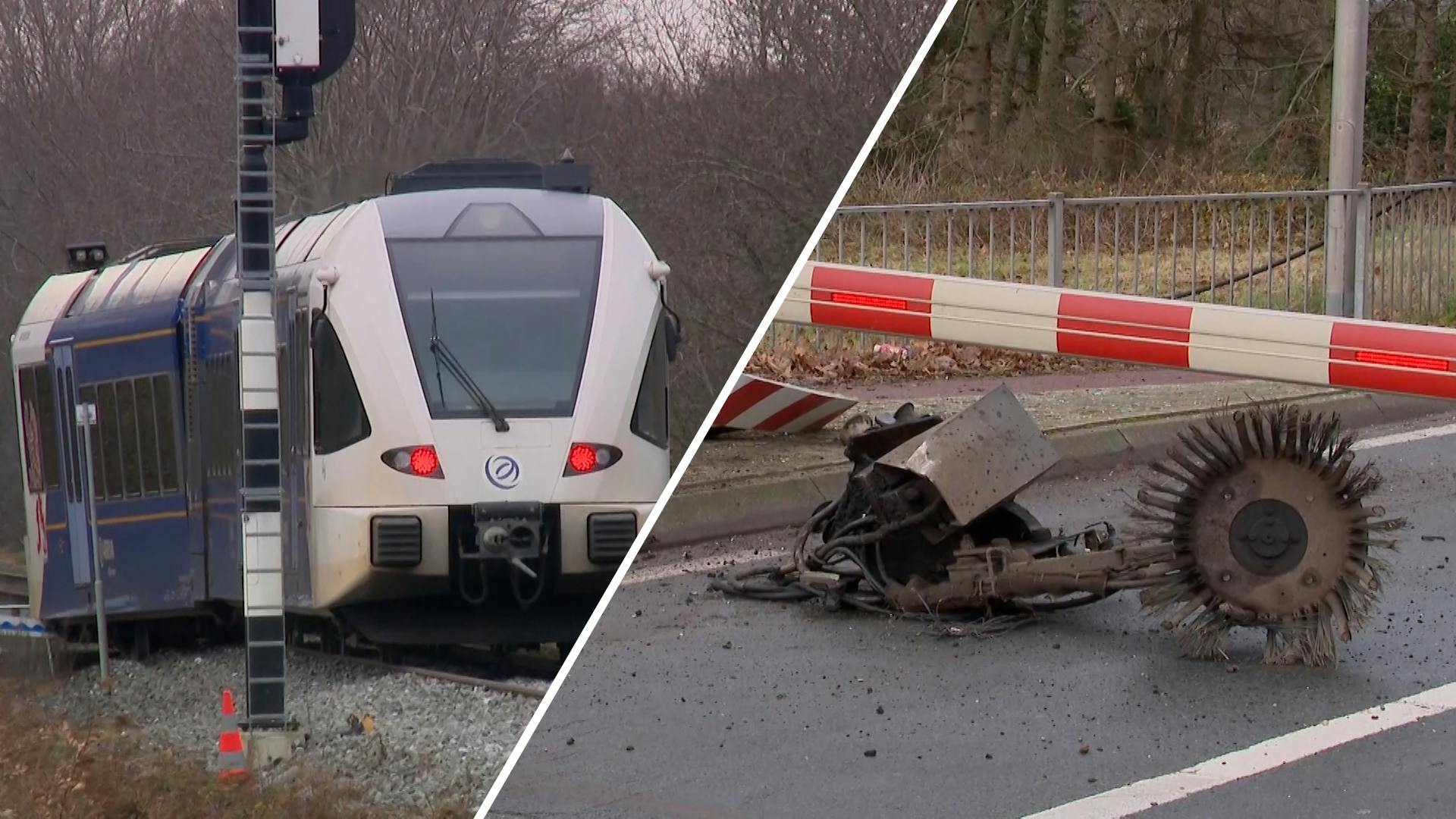 Hulpdiensten Rukken Uit Na Botsing Trein En Veegwagen