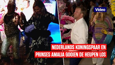 Nederlands koningspaar gooit de heupen los in Aruba