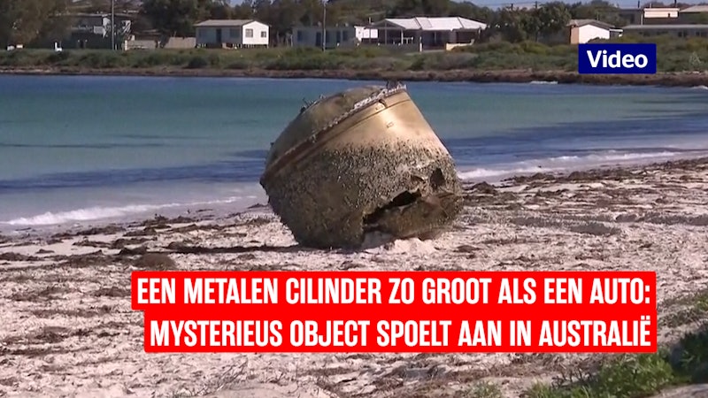 Strippen avontuur Kikker Mysterieus object aangespoeld op Australisch strand