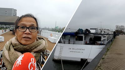 93 mannelijke asielzoekers op nieuwe boot in Wageningen