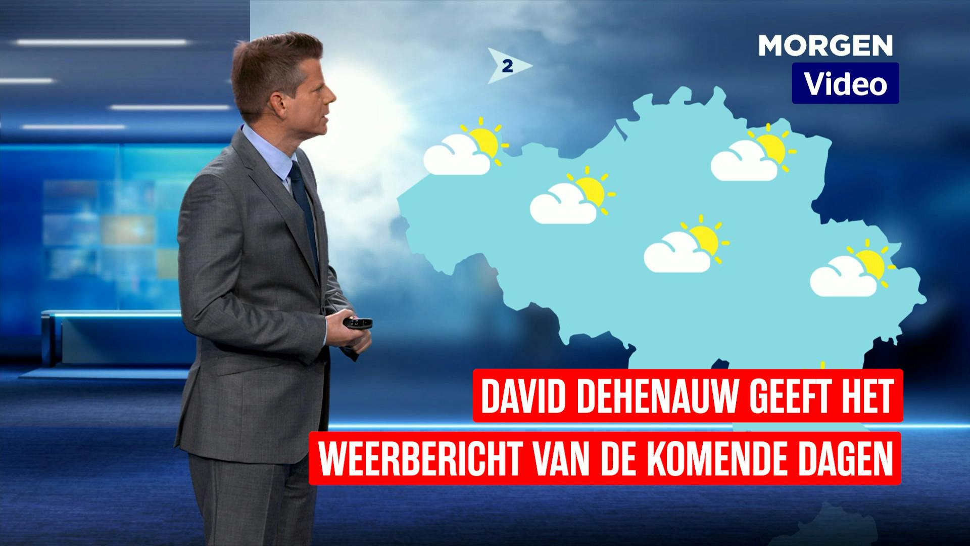 David Dehenauw Geeft Het Weerbericht Van De Komende Dagen