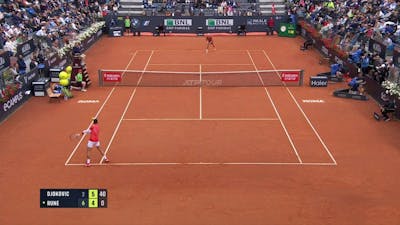 Rune verslaat mopperende Djokovic in Rome
