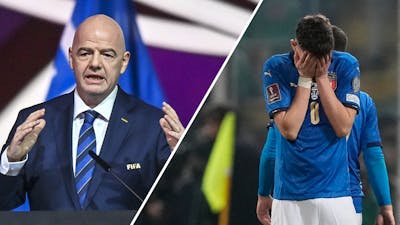 FIFA-preses Infantino maakt grapje over mislopen WK Italië