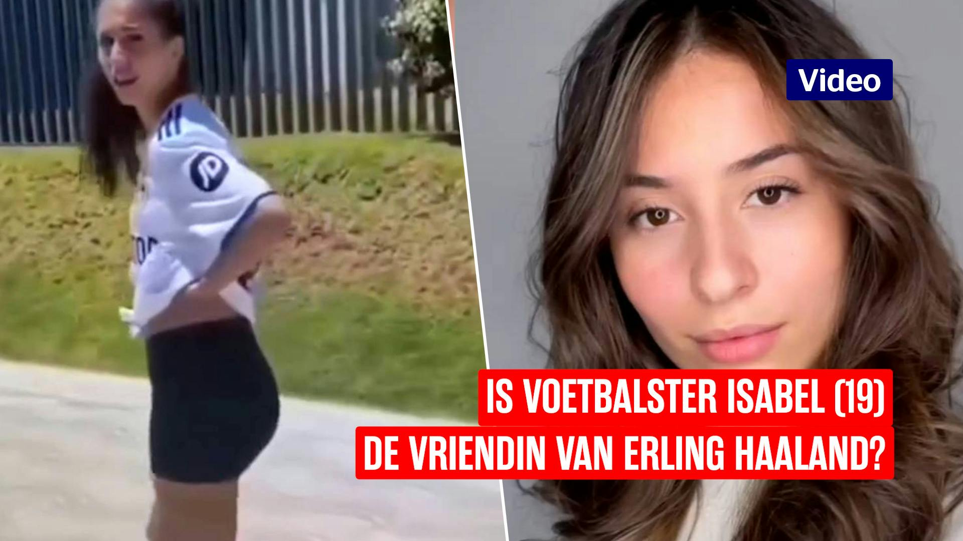 Is voetbalster Isabel (19) vriendin van Erling Haaland?