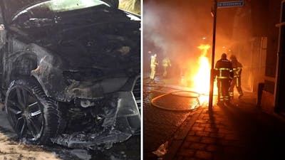Geparkeerde auto gaat in vlammen op in Apeldoorn