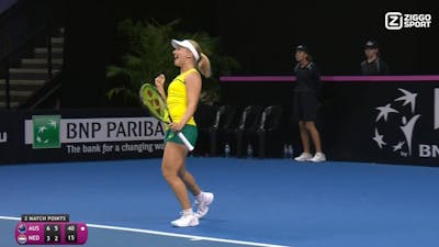 Australische tennissters te sterk voor Nederland