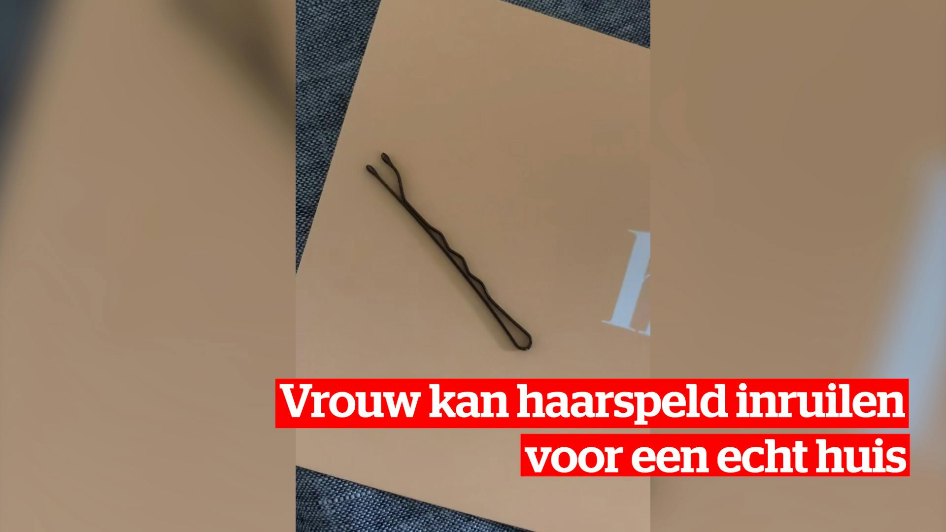 Deze vrouw ruilde haar haarspeld voor een huis afbeelding