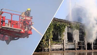 Grote brand verwoest boerderij in Oudenhoorn