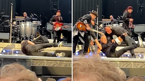 Springsteen maakt smakkerd tijdens concert in Amsterdam