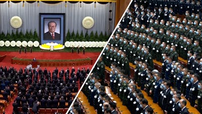 Chinese leiders herdenken overleden oud-president in Peking