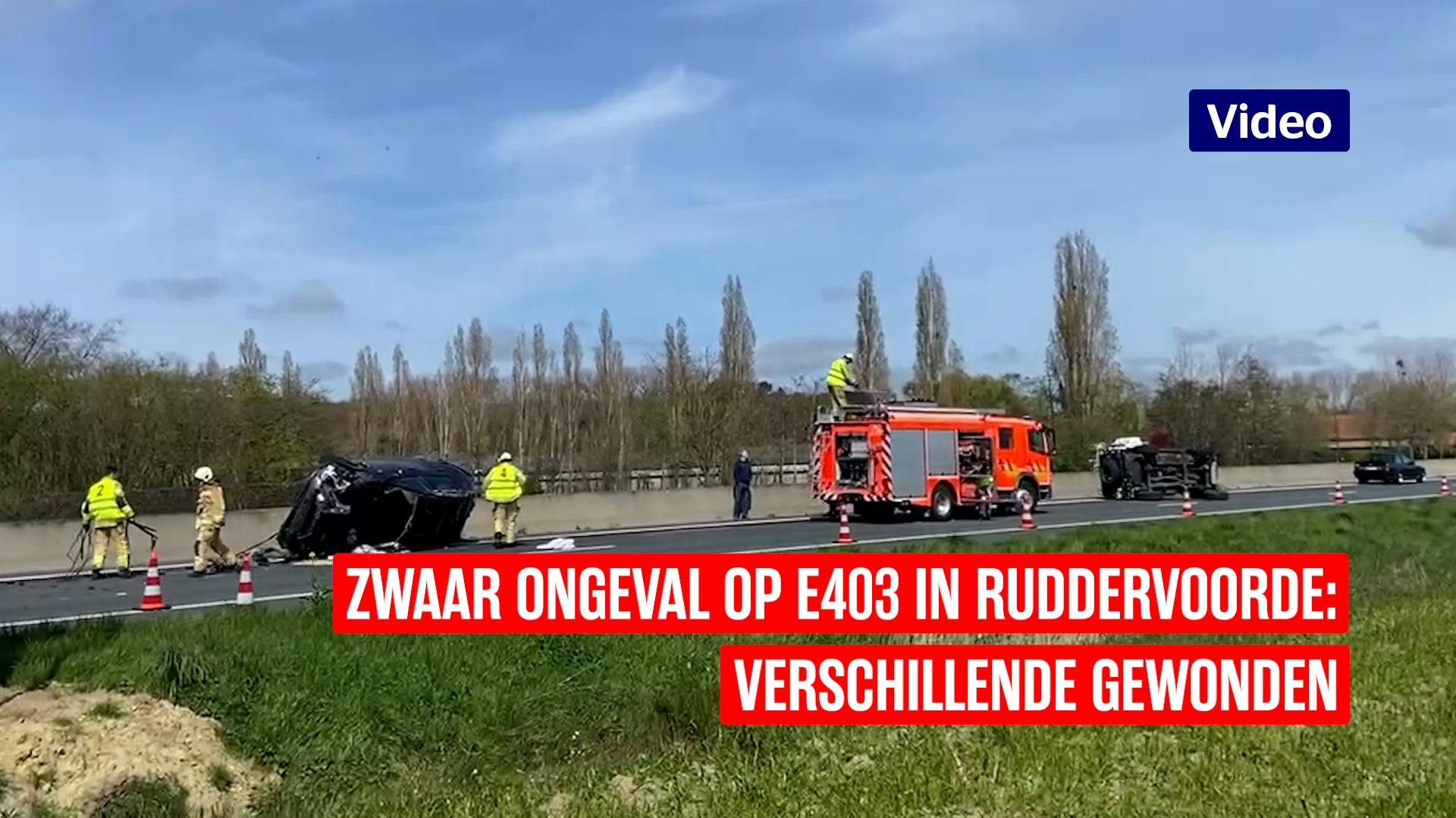 Verschillende Gewonden Bij Ongeval Op E403 In Ruddervoorde