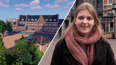 Do (17) bouwt Roosendaal na in Minecraft: 'Het is nooit af'