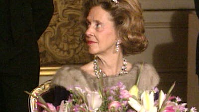 Fabiola droeg collier tijdens diner in Parijs in 1992