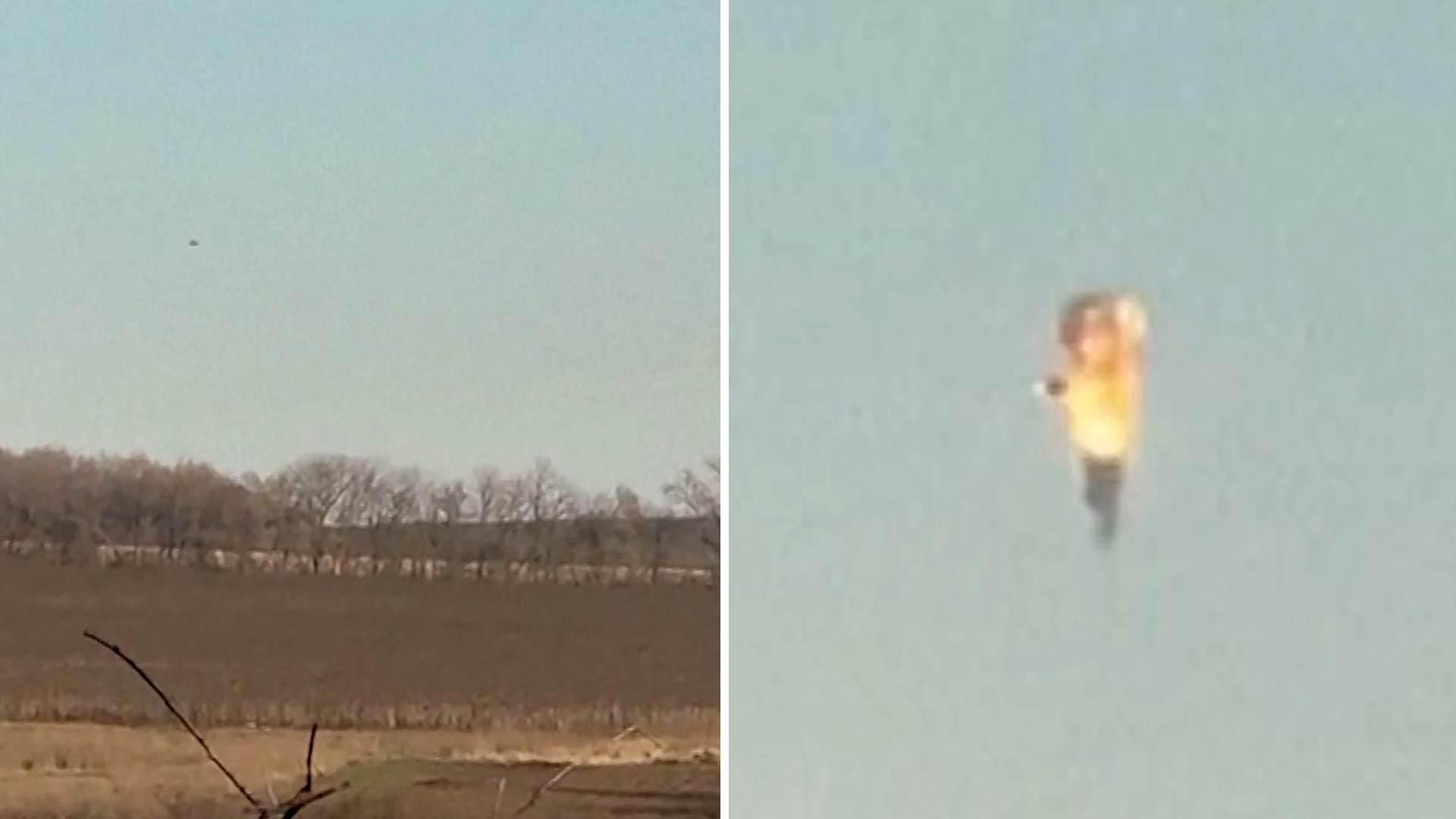 Oekraïne deelt beelden van neerhalen Russische helikopter