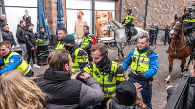 Politietraining in de binnenstad van Zwolle