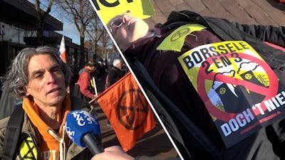 Activisten Extinction Rebellion liggen 'dood' in Middelburg