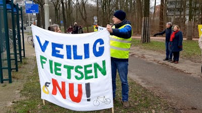 Demonstratie in Wageningen voor veiligere oversteekplaats
