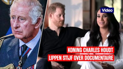 Koning Charles negeert journalist die vraagt naar docu