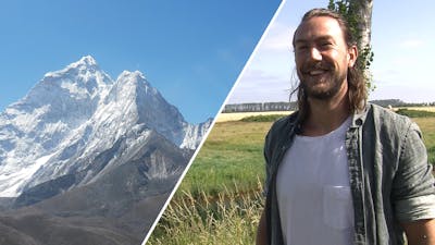 Blootvoets richting de Everest: 'Nooit gedacht aan stoppen'