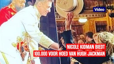Nicole Kidman schenkt 100.000 dollar aan hoed Hugh Jackman
