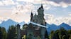Skydiver vliegt met 200 km per uur langs Neuschwanstein