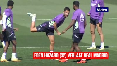 Eden Hazard verlaat Real Madrid door achterdeur