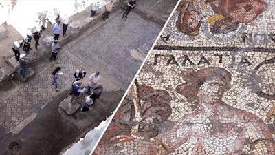 Bijzondere Romeinse mozaïekvloer ontdekt in Syrië