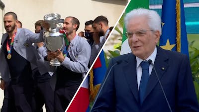 Italianen ontvangen door president: 'Miljoenen blij gemaakt'