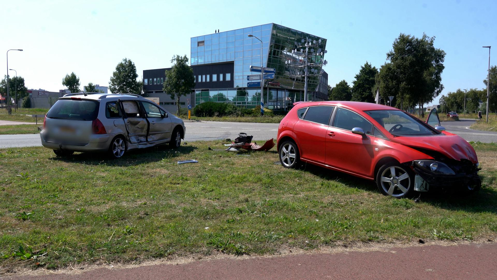 Blikschade Door Botsing Op Meppels Bedrijventerrein