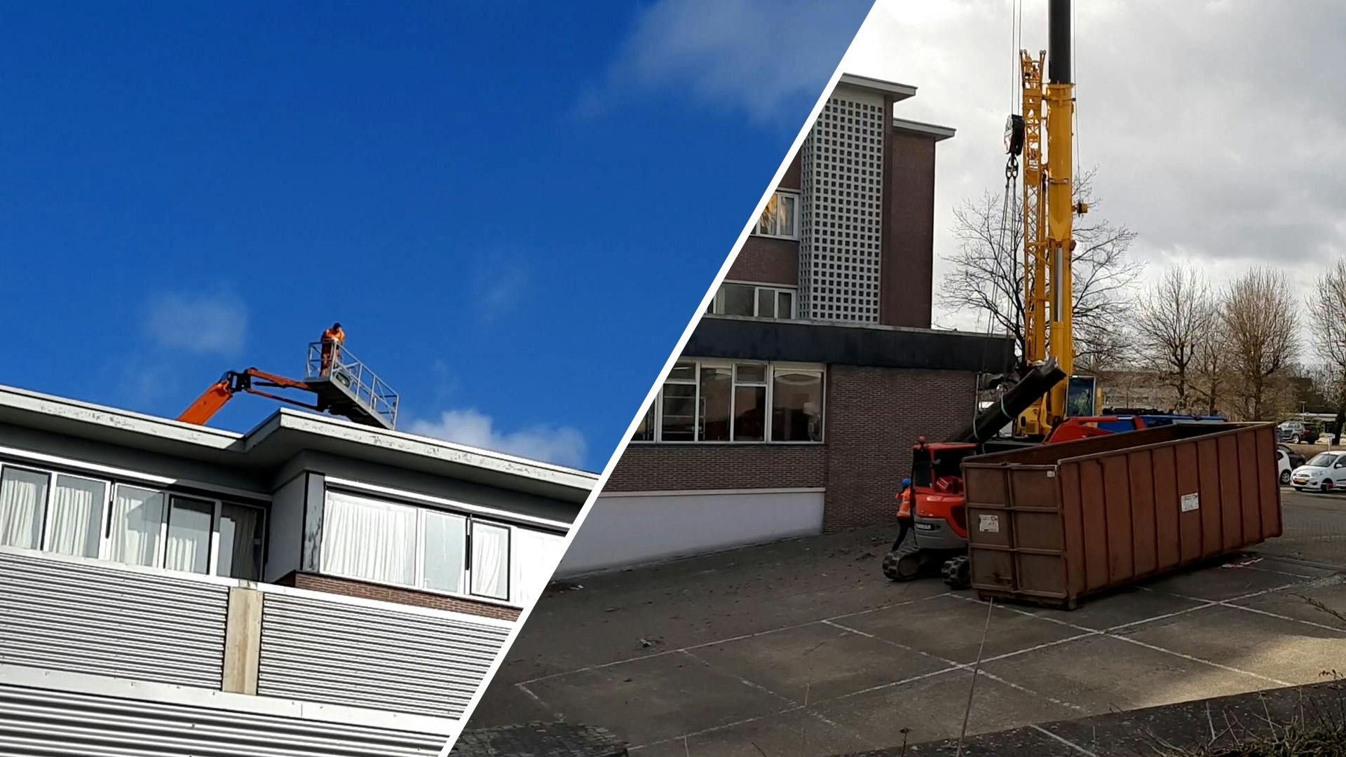 Vertrek naar je bent ruimte Ziekenhuis Rivierenland vervangt weggewaaide dakbedekking