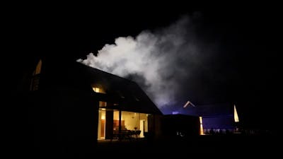 Gloednieuwe woning in Nunspeet vlak na oplevering in brand