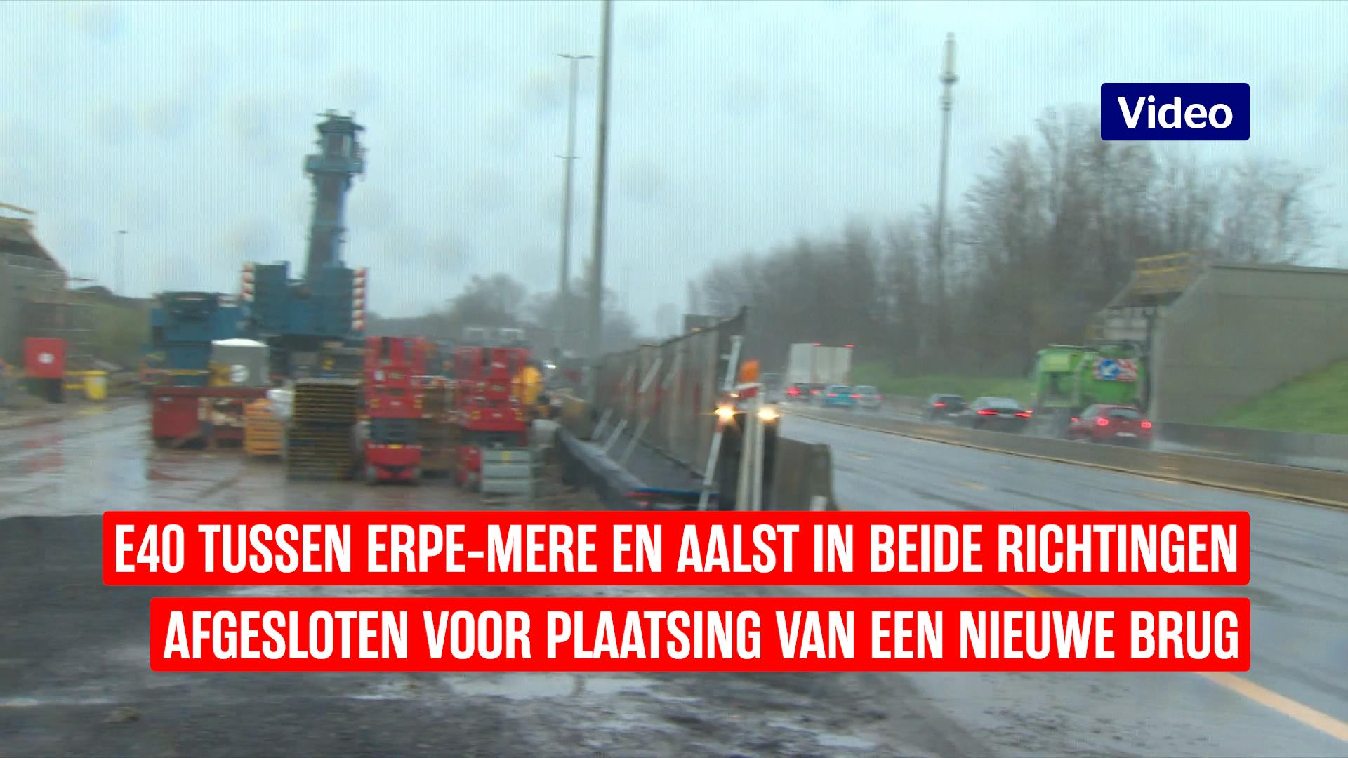 E40 In Beide Richtingen Afgesloten Tussen Erpe-Mere En Aalst