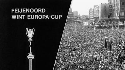Bekijk hier de Europa Cup-huldiging op de Coolsingel in 1970