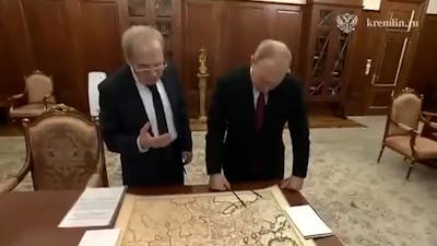 Poetin blundert met historische kaart
