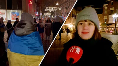 Oekraïense Liliya blijft demonstreren tegen oorlog
