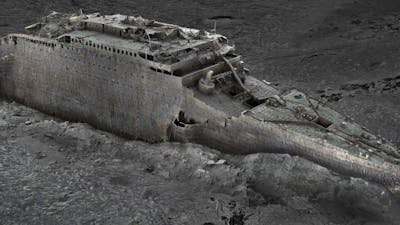 Gezonken Titanic in detail te zien op nieuwe 3D-beelden