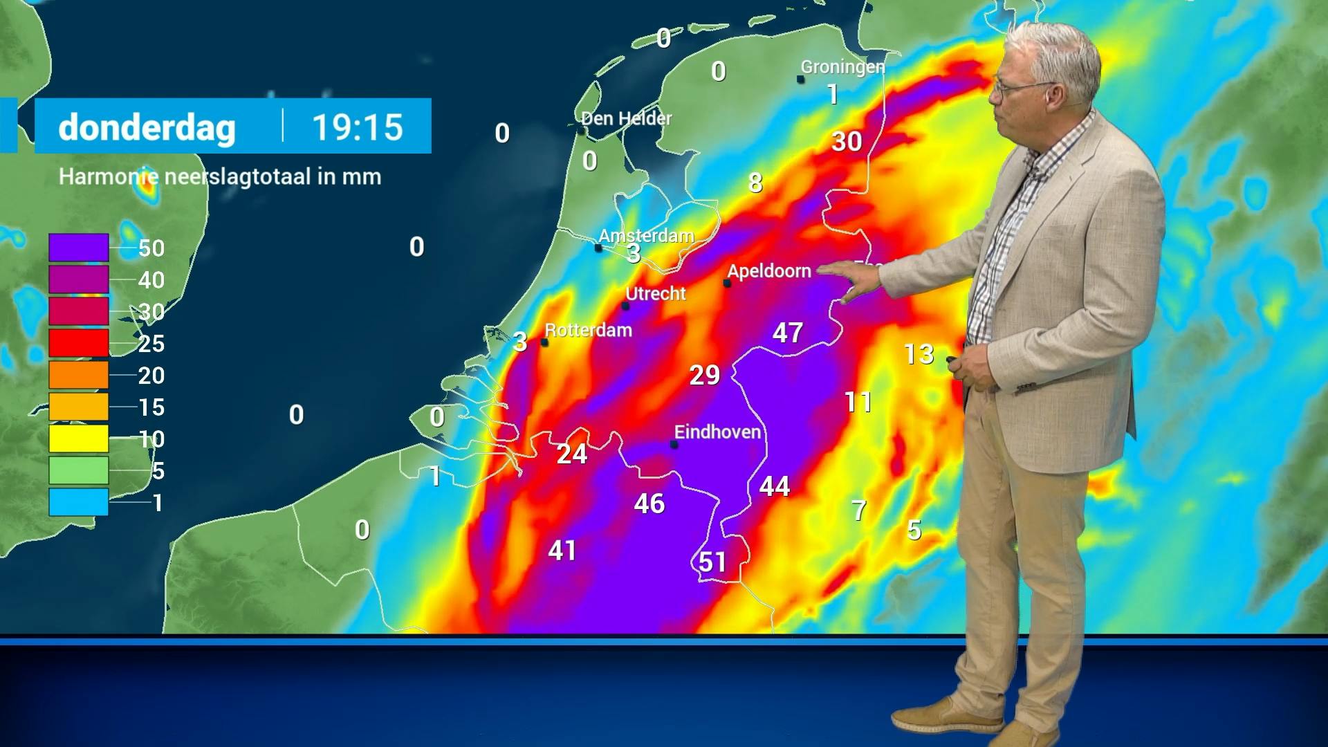 Weerplaza | Donderdag Regionaal Veel Regen